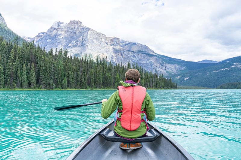 Group kayaking adventure